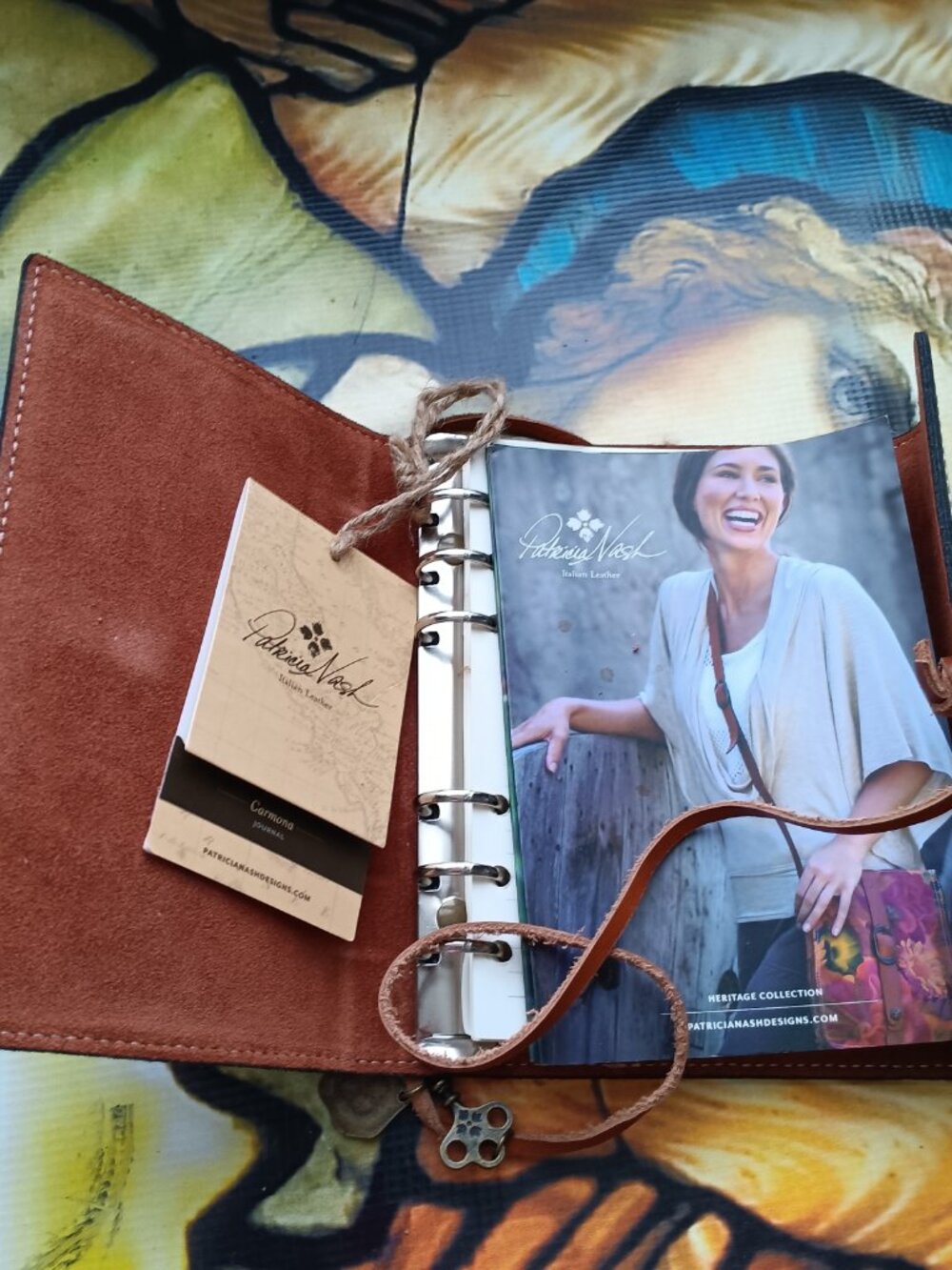 NWT Leather Journal Carmona Antique Rose by Patricia Nash - Picture 3 of 6